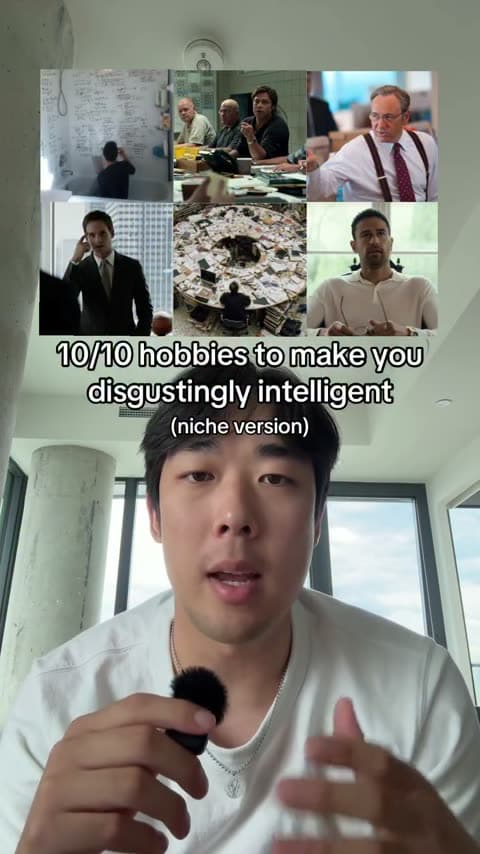 A 3 B-roll video built by Jupitrr: a grid of B-roll images above the hook title, with the speaker below.